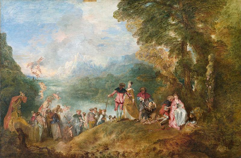 WATTEAU, Antoine The Embarkation for Cythera Sweden oil painting art